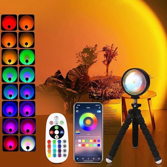 QUIGO Sunset Projector Lamp with Remote & App Control