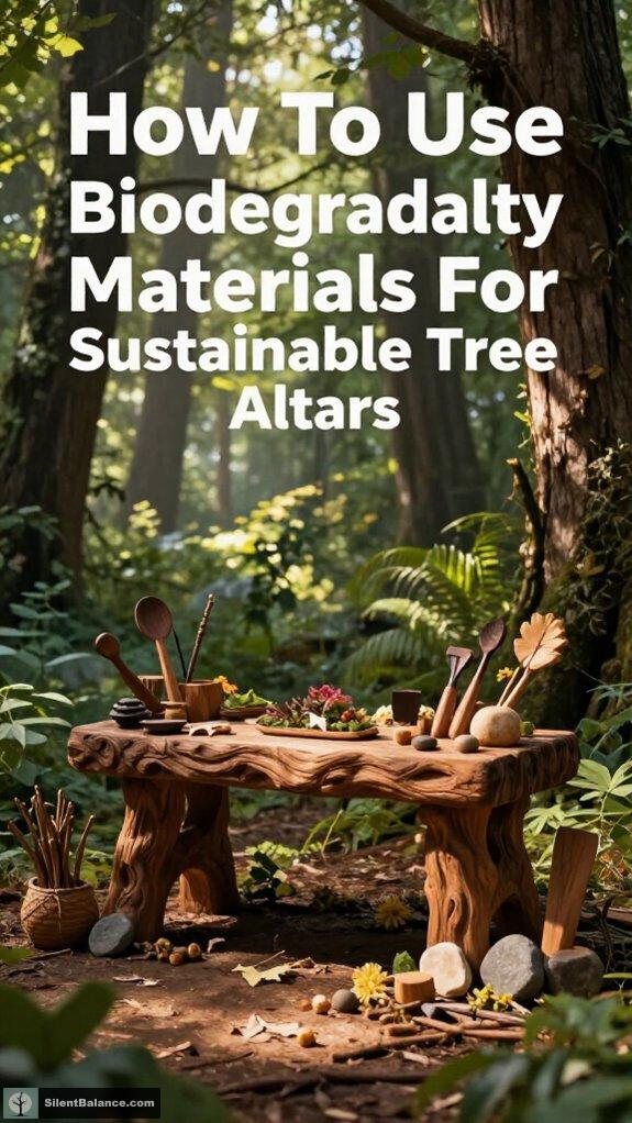 sustainable biodegradable tree altars