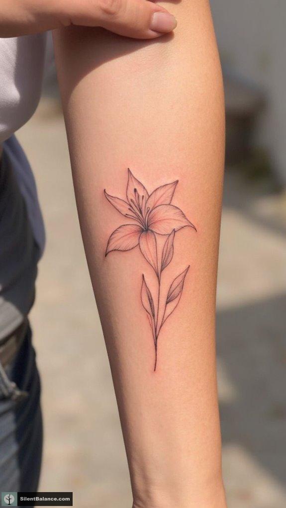 symbolic lily tattoos meanings