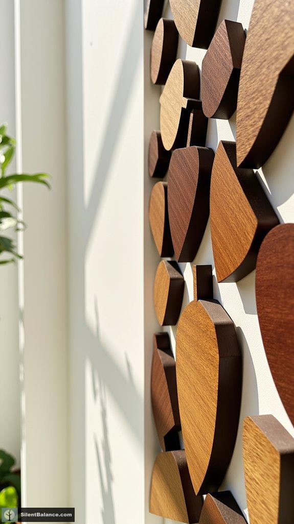 symbolic modern wood decor