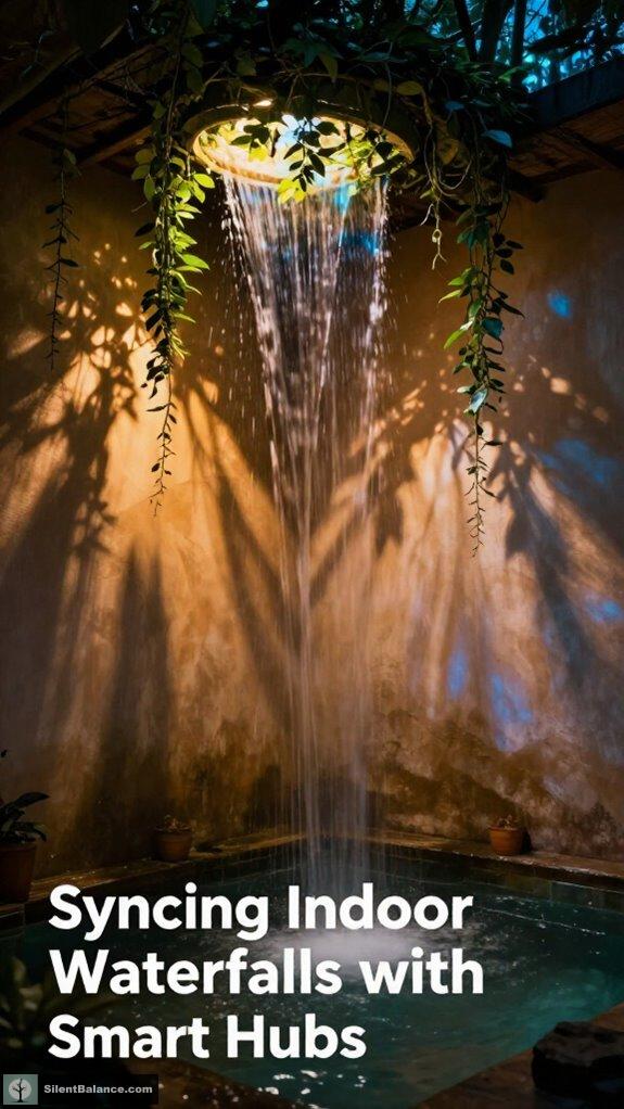 sync waterfalls with smart hubs