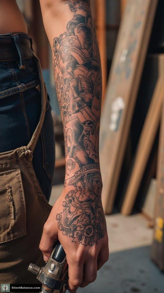 tattooed construction worker stories