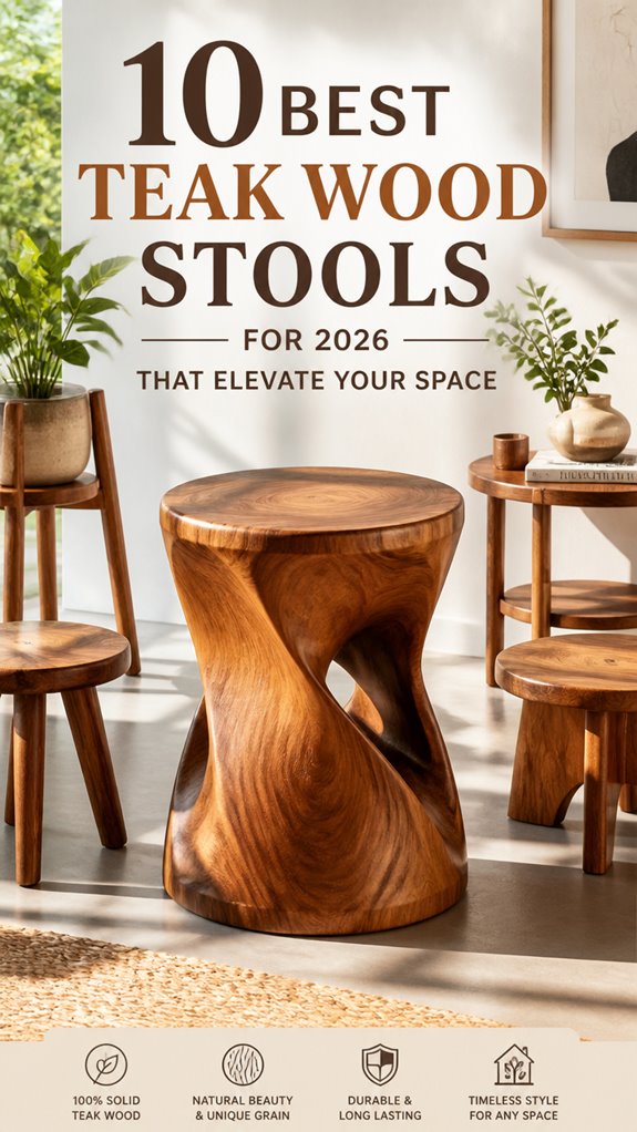 teak wood stools