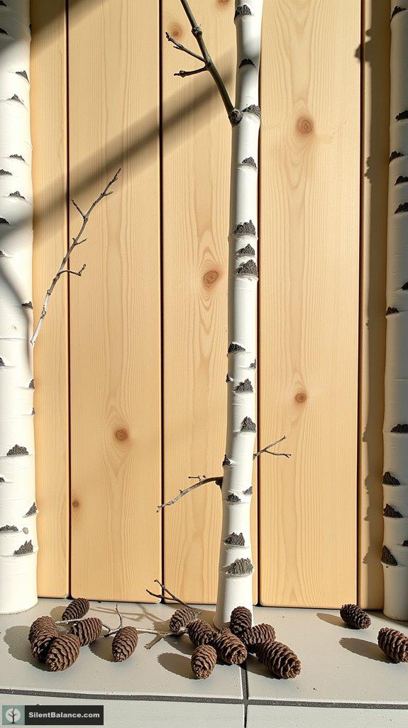 textural contrast enhances installations