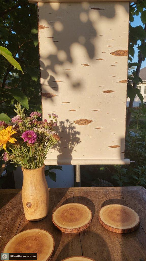 textured birch bark crafts