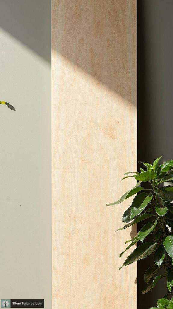 textured birch panels decor