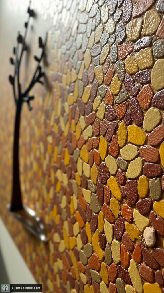 textured nature inspired wall art