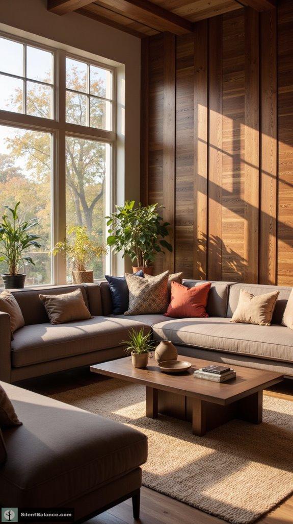 textured wood panel aesthetics