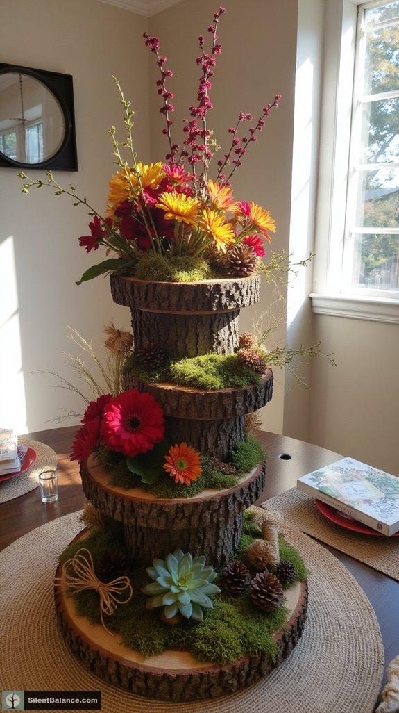 textured wood seasonal decor