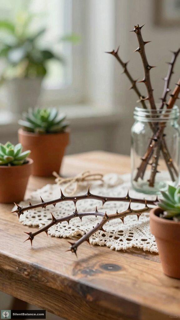 thorny branches symbolize protection