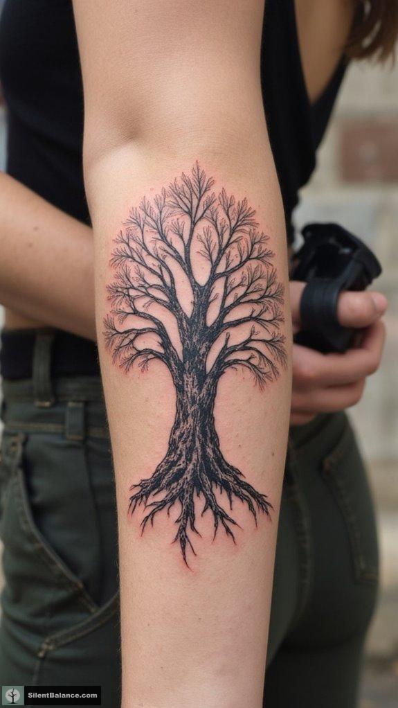 timeless oak tattoo symbolism