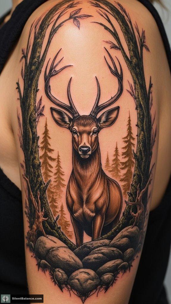 timeless vintage wildlife tattoos