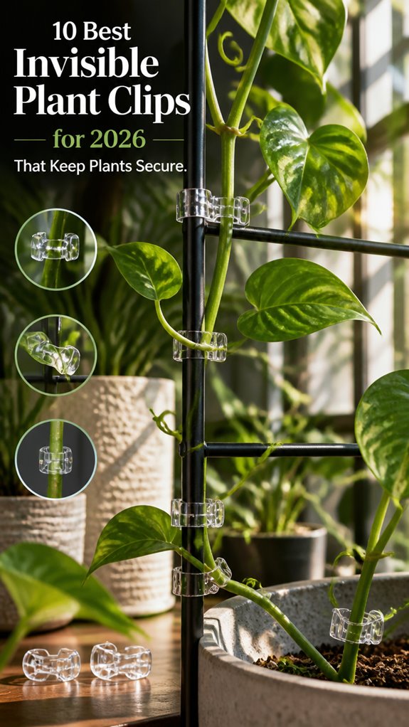 top invisible plant clips