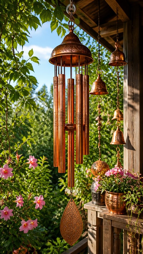 top outdoor copper chimes