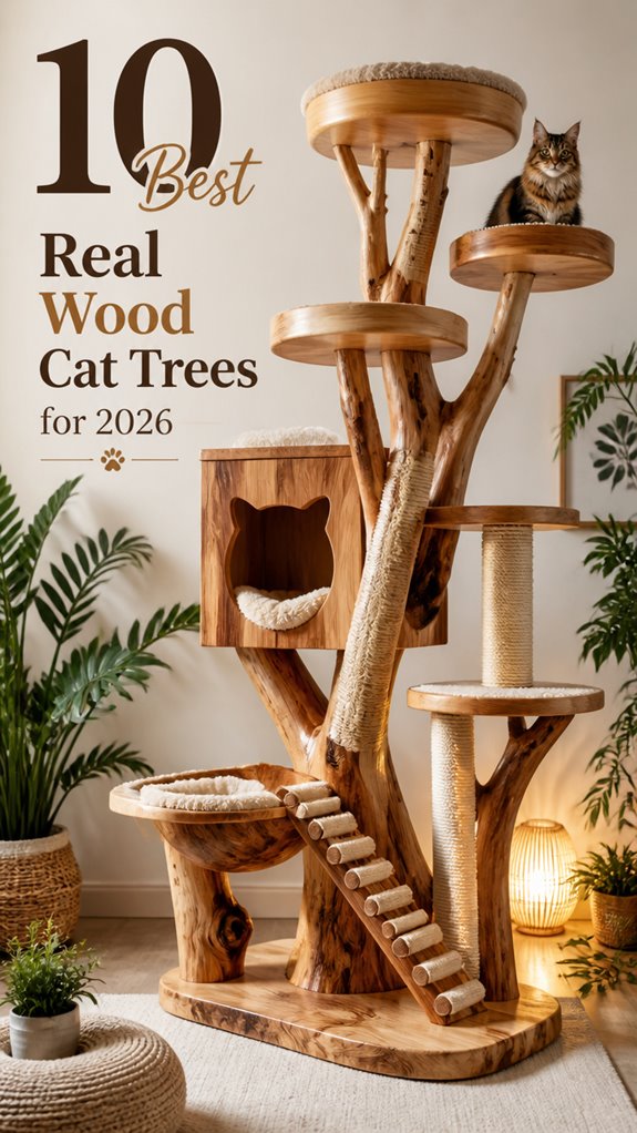 top wooden cat trees