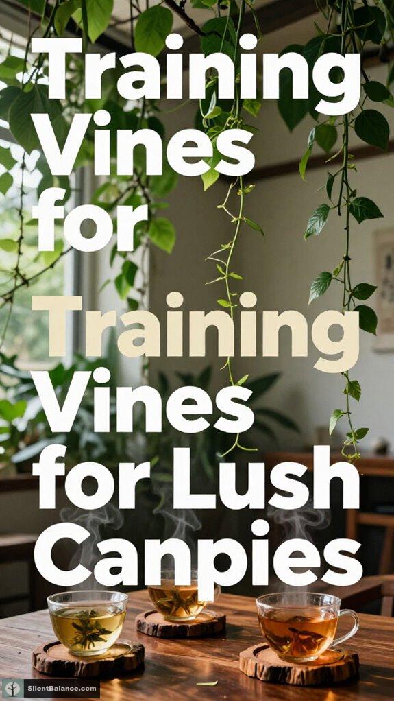 train vines for canopy