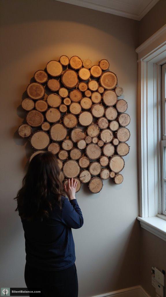 transformative tree slice decor
