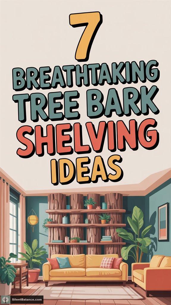 tree bark shelving inspiration