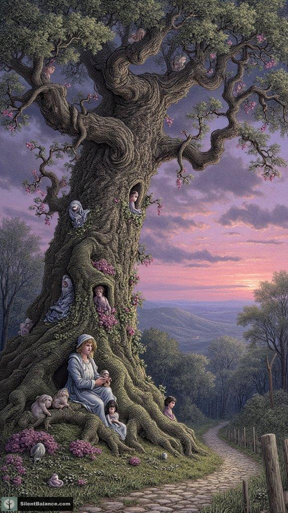 tree imagery through eras