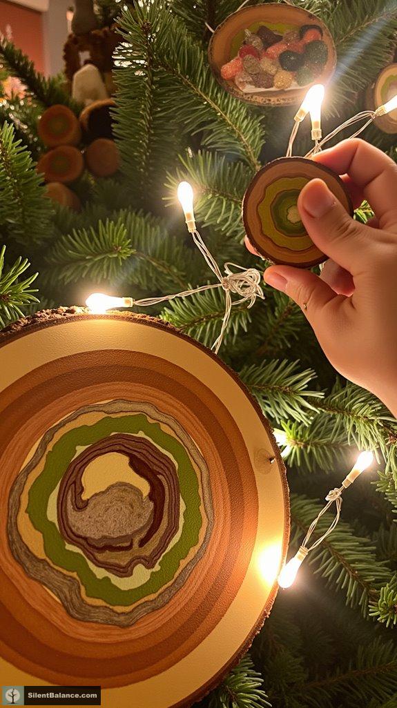 tree rings watercolor art