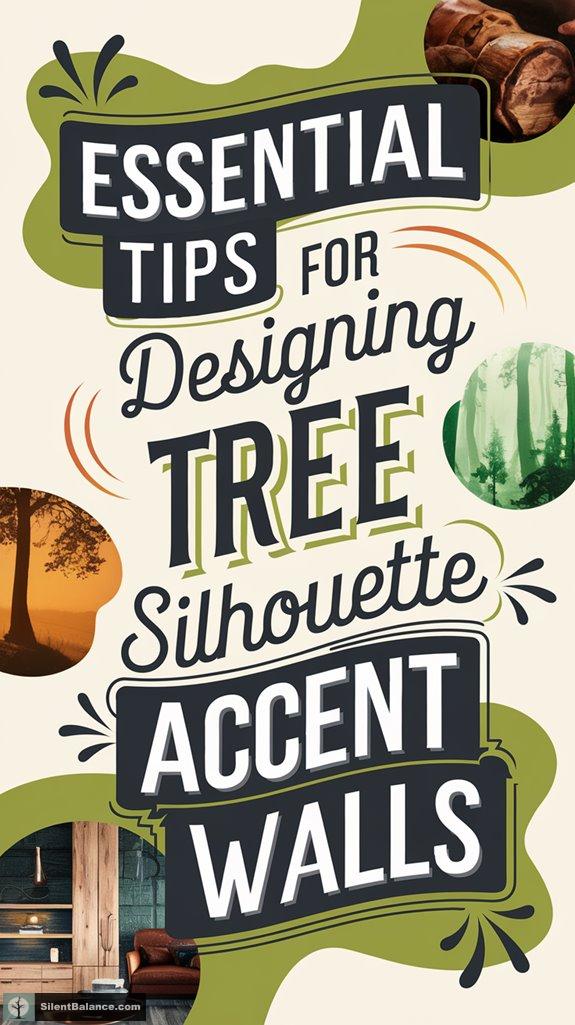 tree silhouette wall design