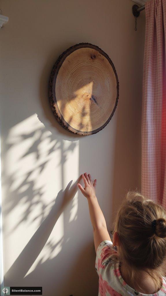tree slice wall decor