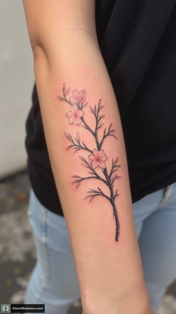 tree tattoos floral symbolism