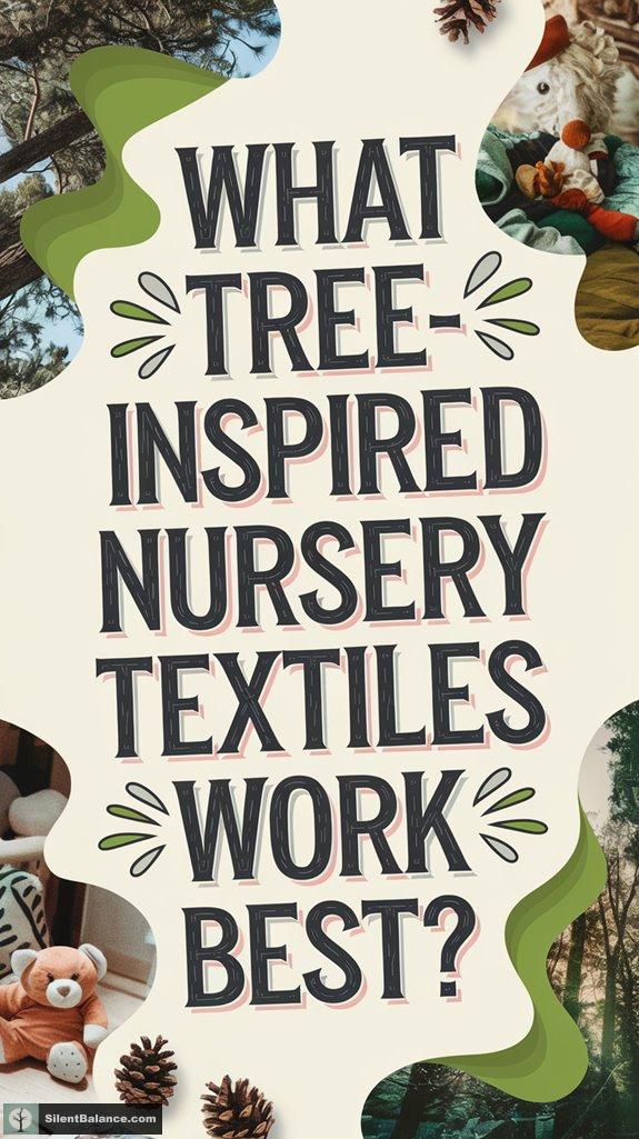 tree themed nursery textiles selection