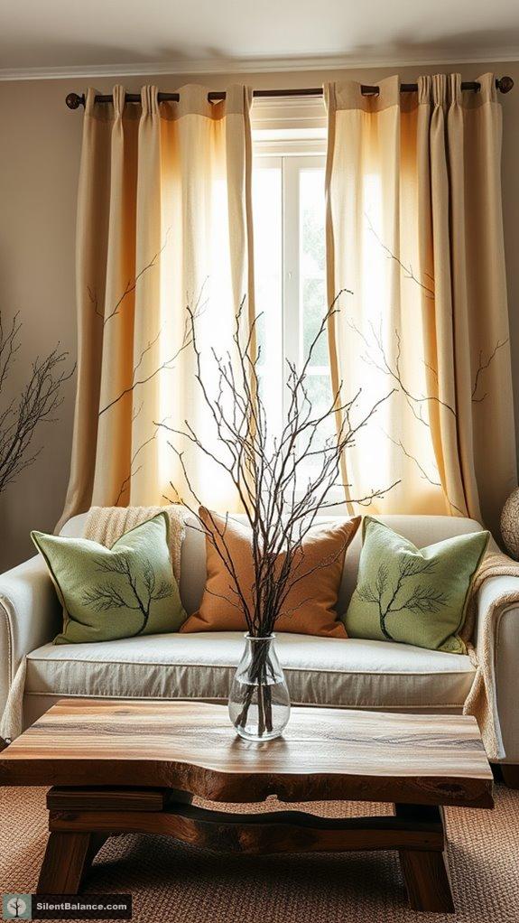 tree themed textile enhancements