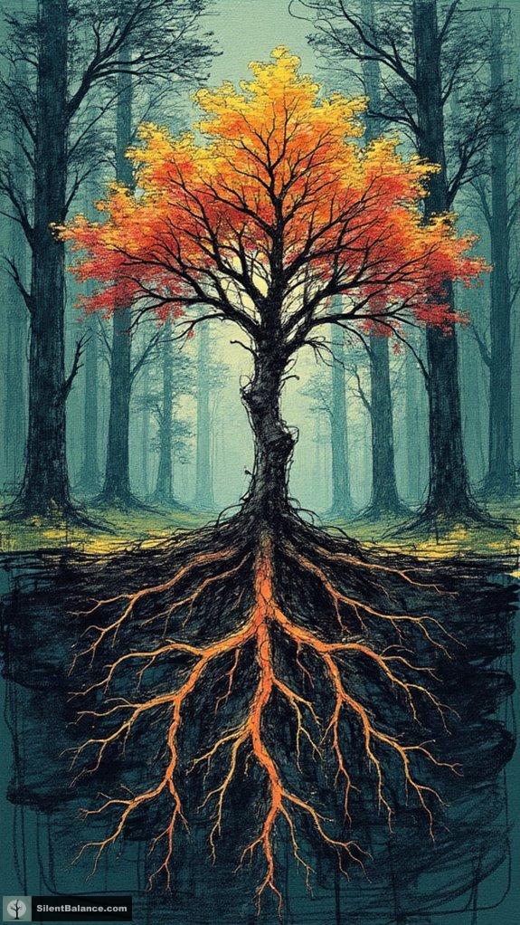 trees communicate through networks