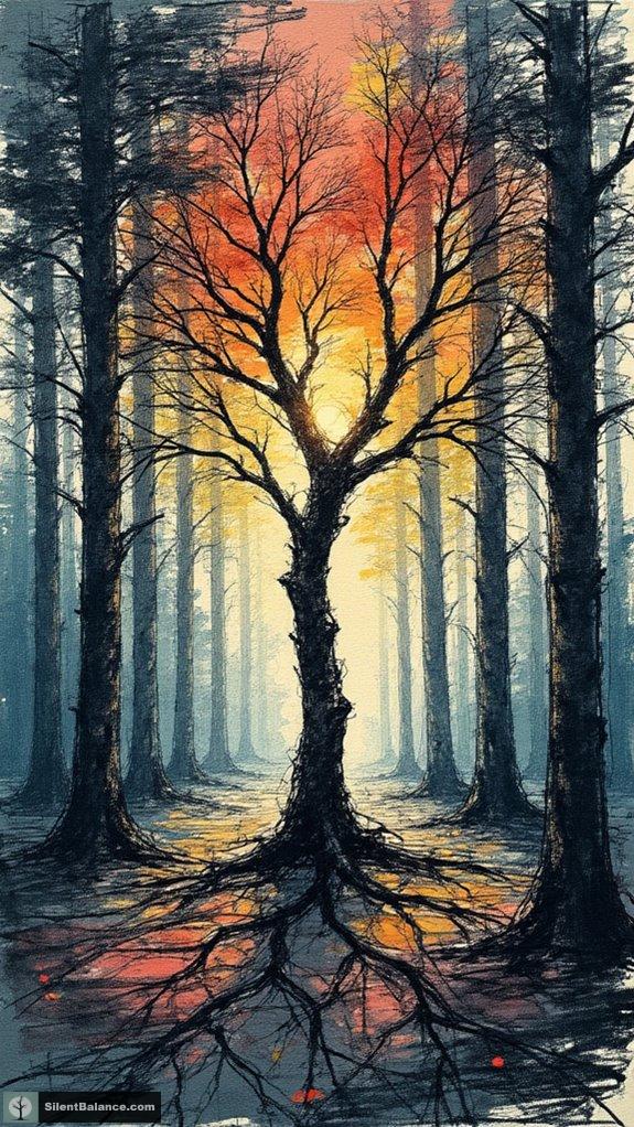 trees cooperating for survival