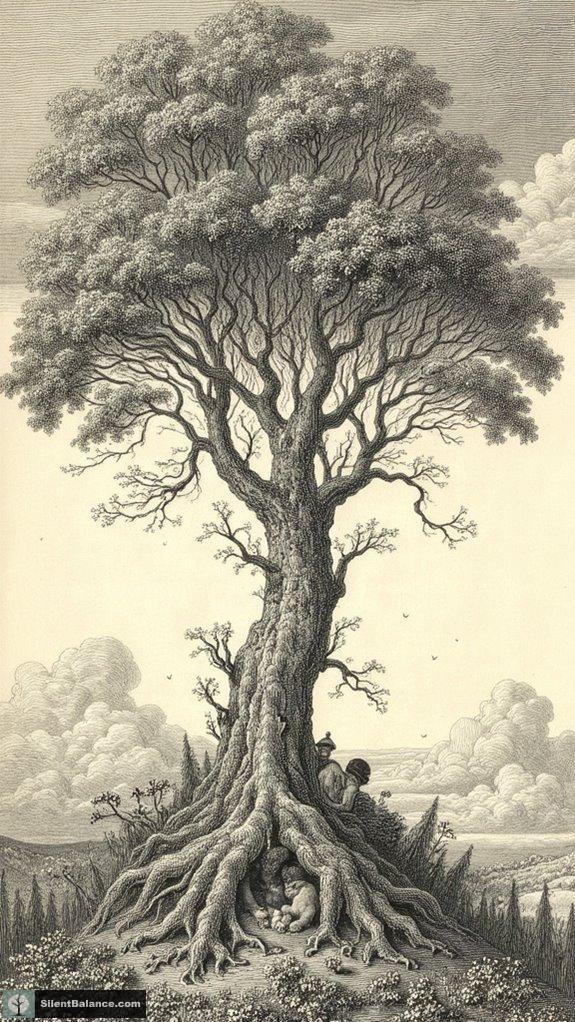 trees symbolize growth and transformation