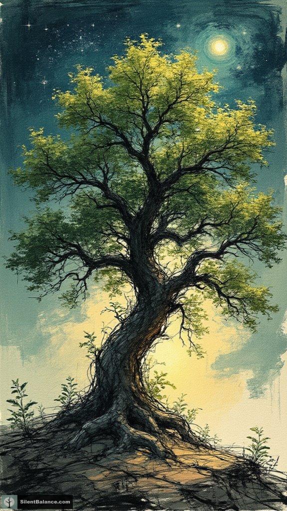 trees symbolize growth and transformation
