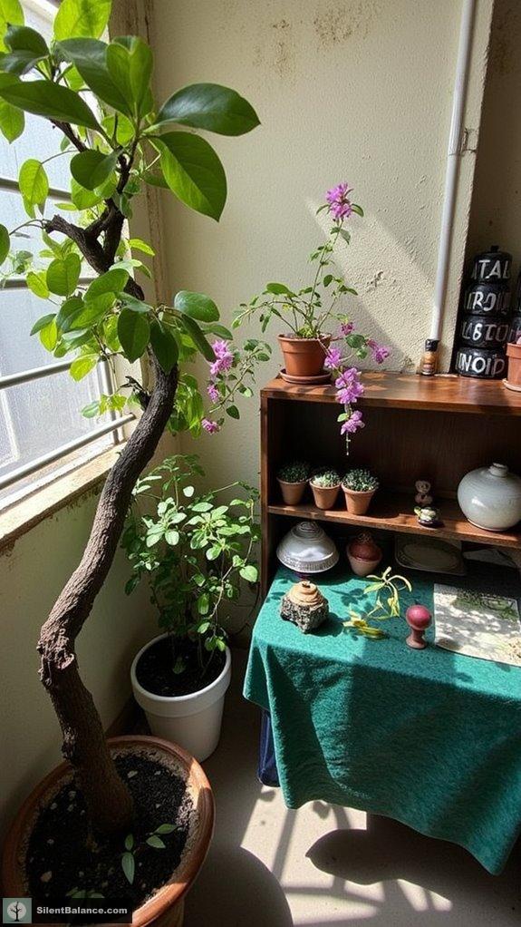 tropical bonsai growth flourishing