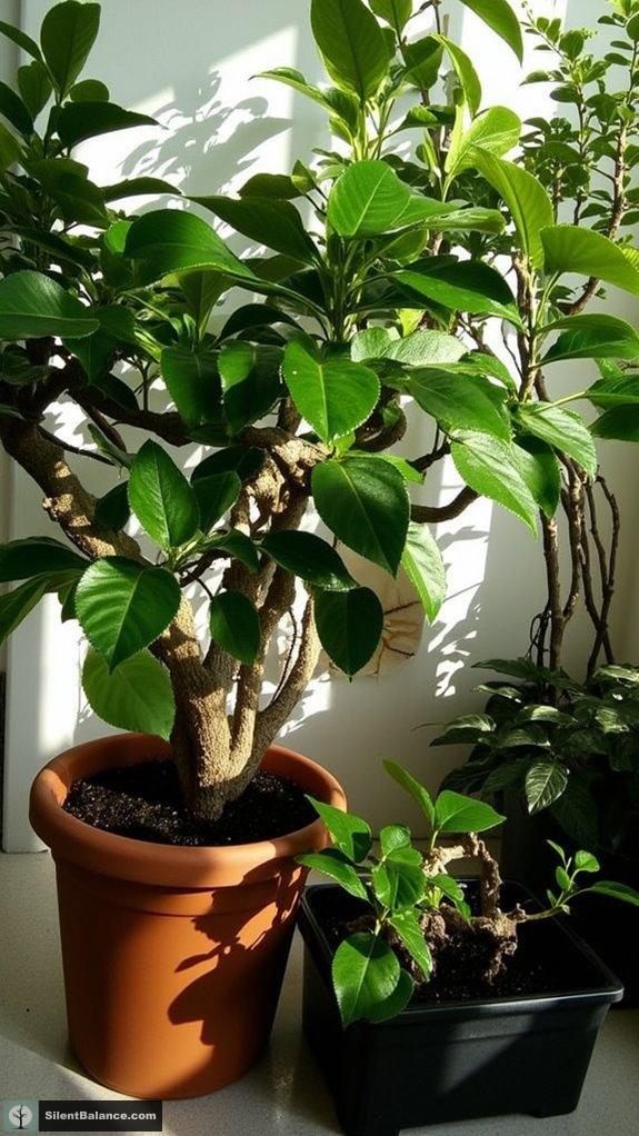 tropical bonsai pot aesthetics