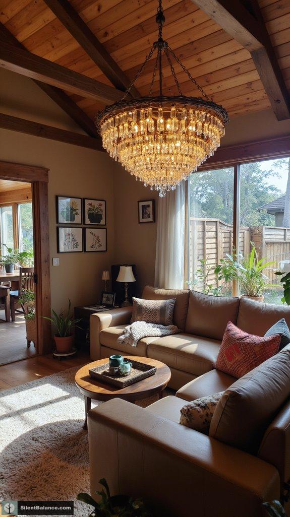 twig chandelier diy project