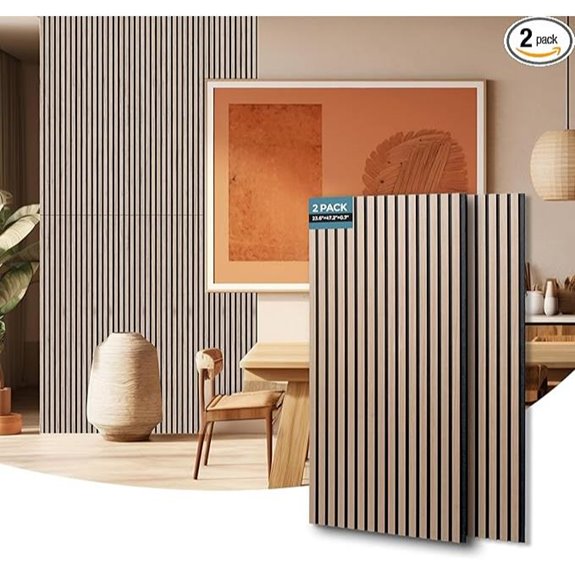 Akumax 2 Pack Wood Acoustic Wall Panels