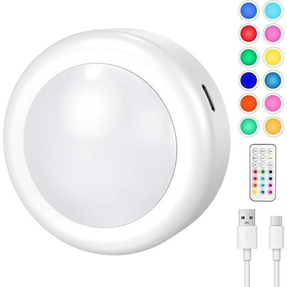 Cadrim RGB Under Cabinet Rechargeable Puck Light