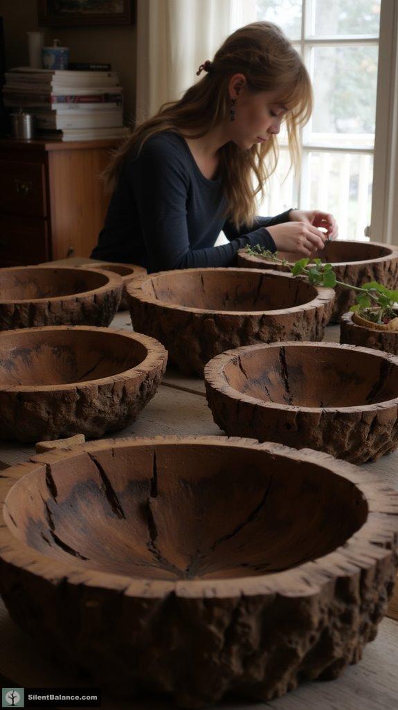 unique decorative root bowls