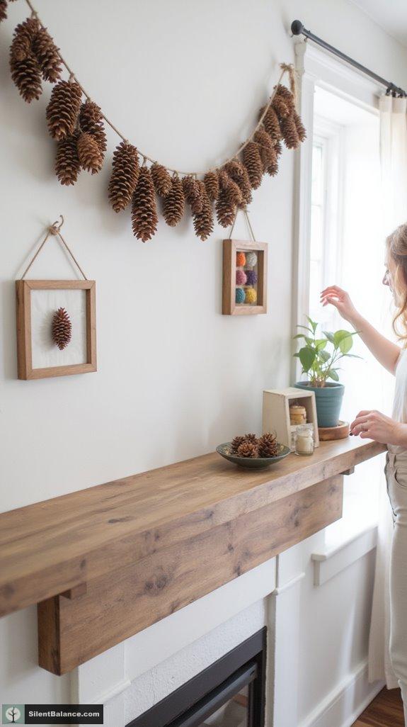 unique minimalist pinecone decor