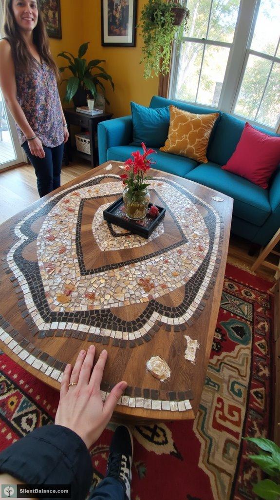 unique mixed media coffee tables