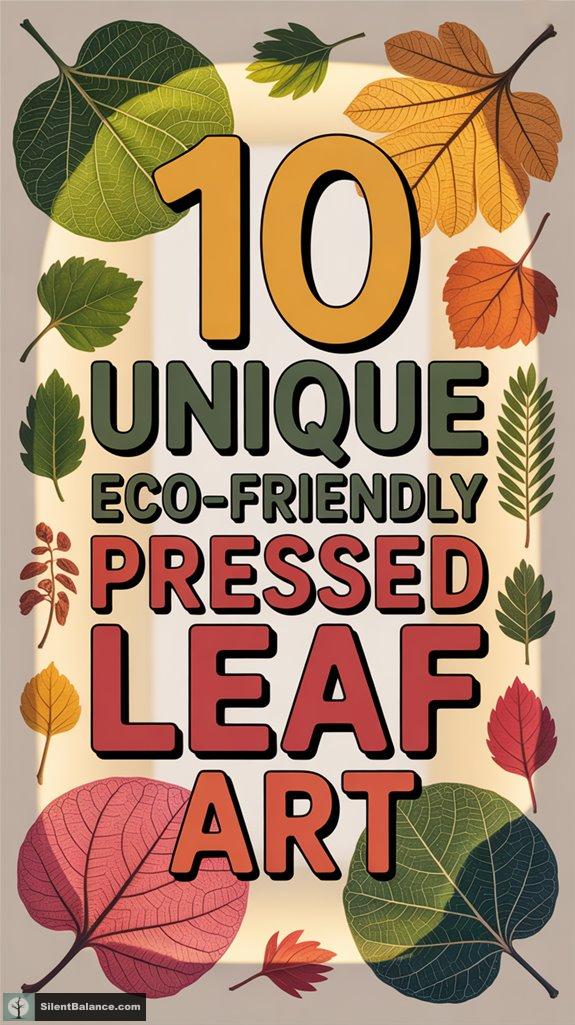 unique pressed leaf art