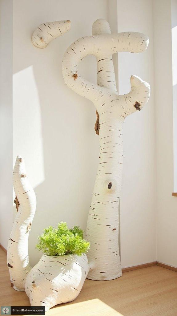 upcycle birch installations creatively