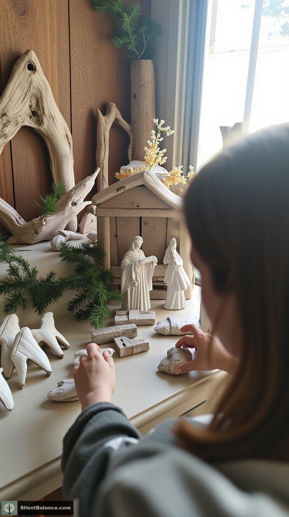 upcycled driftwood nativity creations