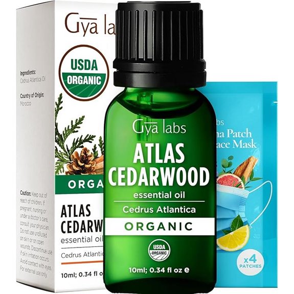 Gya Labs USDA Organic Cedarwood Essential Oil