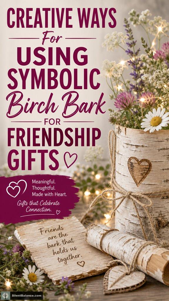 using birch bark friendship gifts
