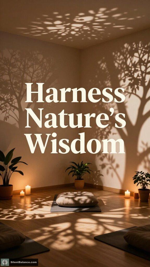 using tree shadows meditation