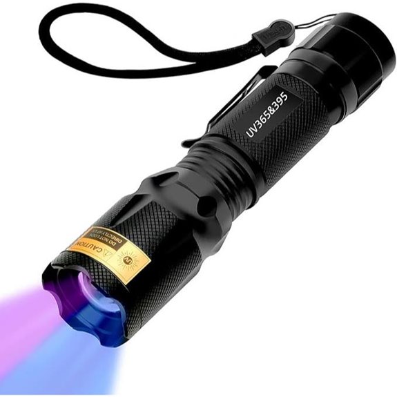 UV Black Light Flashlight for Stains Minerals and Scorpions