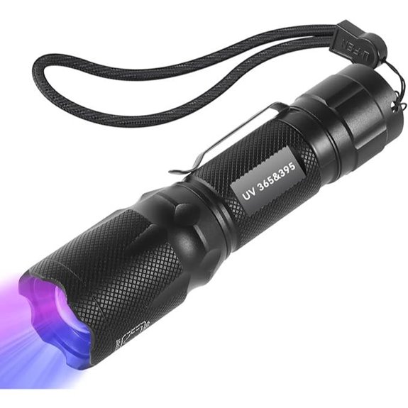 UV Blacklight Flashlight for Curing and Detection