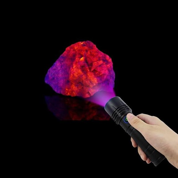 UV Flashlight for Rocks Minerals and Night Hunting